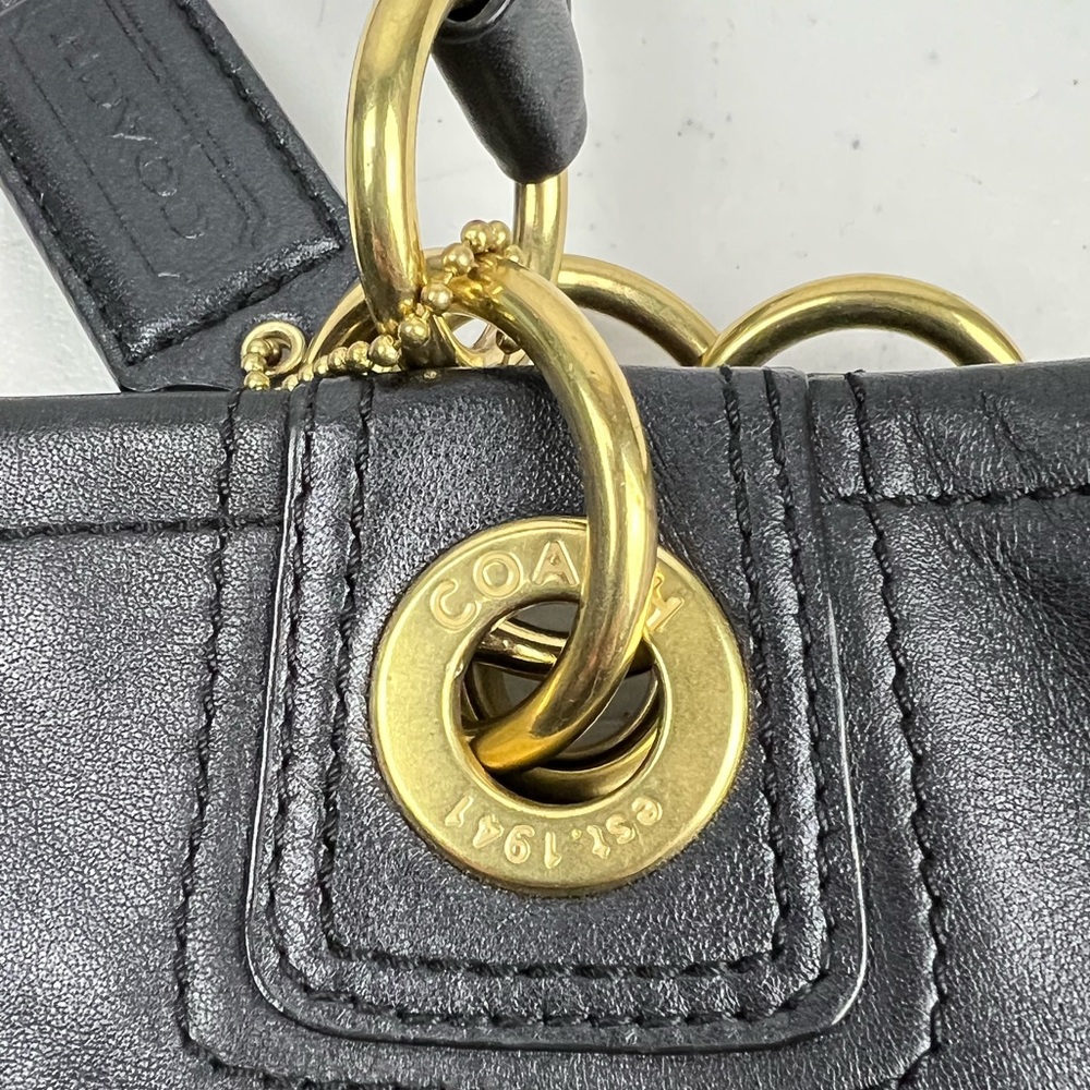 Coach Penelope Gold Leather Tote No: L1173-F18890 - Picture 15 of 16